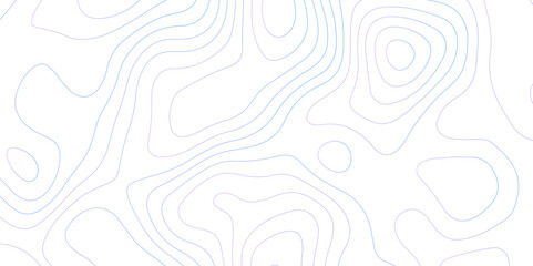 Abstract background with topographic contours map .white wave paper and geographic gradient line abstract background .vector illustration of topographic line contour map design . - obrazy, fototapety, plakaty