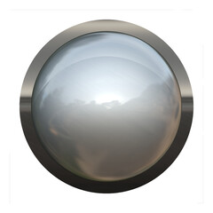 glass observation lens with stainless steel bezel  