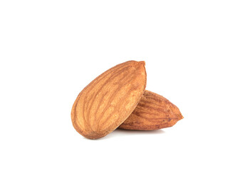 Almonds isolated on white background