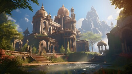 world of enchantment and beauty with a mesmerizing 3D image of a fantasy realm