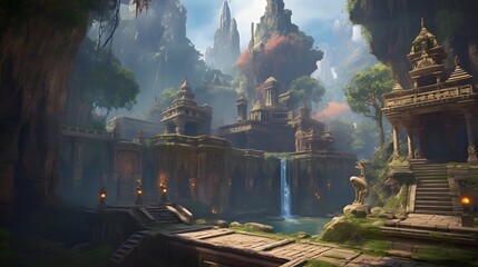 world of enchantment and beauty with a mesmerizing 3D image of a fantasy realm
