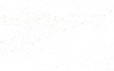 Fototapeta premium Brown snow dust falling on white background. Grain noise particles. Rusted white effect. Grunge design elements. Vector illustration
