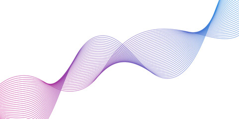 Simple Abstract flowing wave lines. Design element for technology,Abstract frequency sound wave lines and technology curve lines background,Vector banner design
