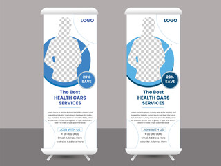 Corporate rollup banner template,
