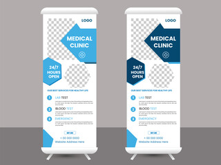 Corporate rollup banner design templated.