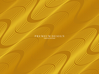 Luxury background, with abstract gold lines pattern.
