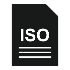 ISO icon vector