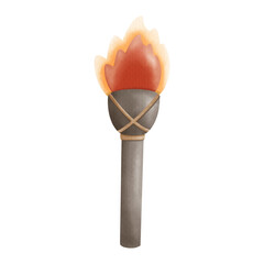 wooden torch