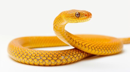 snake on white background.