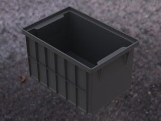 Stackable Storage Bin Capacity 2 Litres 3D print model
