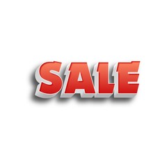3D Sale text banner art