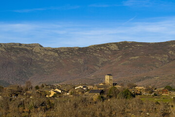 black architecture slate village of campillo de ranas