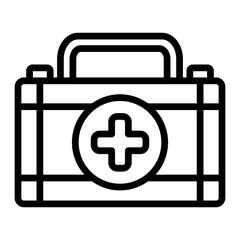 Obraz premium First Aid kit Line Icon