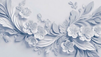 Embossed floral texture