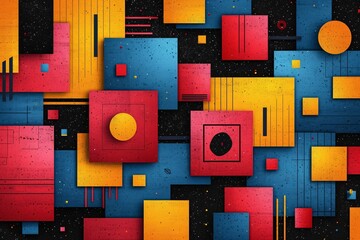 Colorful Cubes A Vibrant Tribute to Modern Art Generative AI