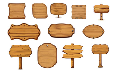 木製看板ベクターイラスト