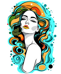 art picture of woman