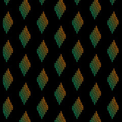 Beautiful and elegant seamless pattern image on a black background.