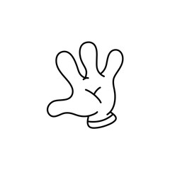 hand gestur cartoon 