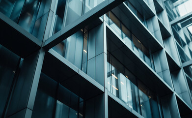 Architecture Symmetry: Modern Business Architecture Detail.