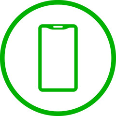 Accept phone symbol sign. Green phone icon. Answer sign vector.