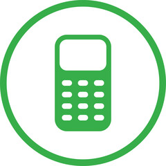 Accept phone symbol sign. Green phone icon. Answer sign vector.