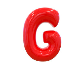 G Letter Red 3D