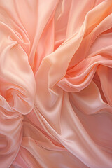 Obraz premium peach silk fabric background.