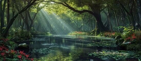 Fototapeta premium Experience the Beauty of a Good Environment - Beautifully Seen, Beautifully R, Beautifully Seen Again