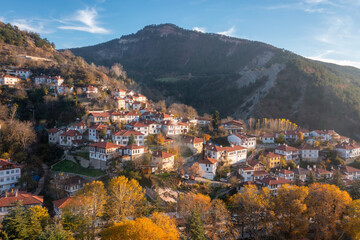 Bolu's beautiful district is a view of Goynuk and historical Ottoman houses.