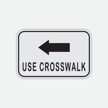 vector use crosswalk sign