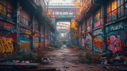 Graffiti Alley Generative AI