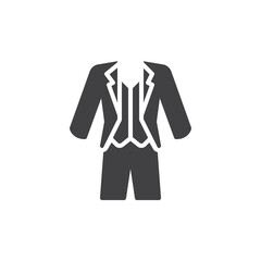 Irish suit vector icon