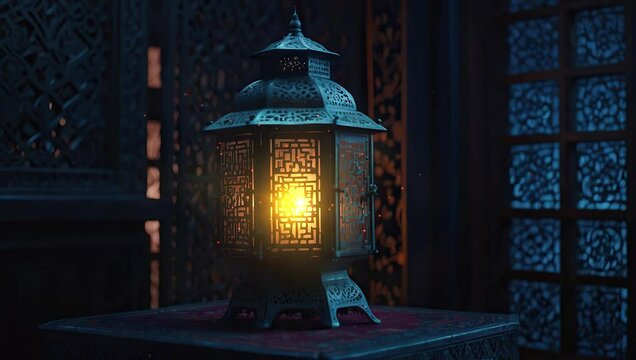 Vibrant Ramadan lanterns featured in a high-quality 4K video during a special celebration