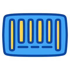barcode two tone icon