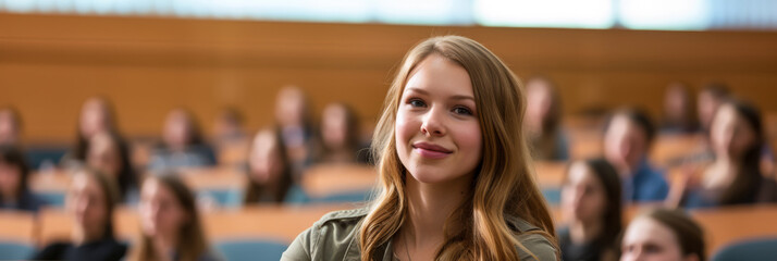 Businesswoman during a trining course