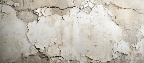 Naklejka premium Cracked Concrete Vintage Wall: Discover the Timeless Charm of an Old Plaster Wall