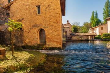 Rasiglia in the province of Perugia, municipality of Foligno. The town crossed by the Menotre river.