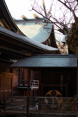 Fototapeta na wymiar Hanazono shrine in Ueno, tokyo.it has tiny torii 