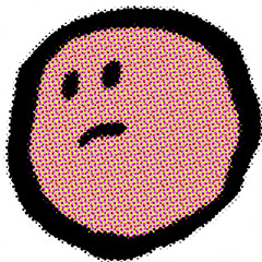 vintage human face art emoji