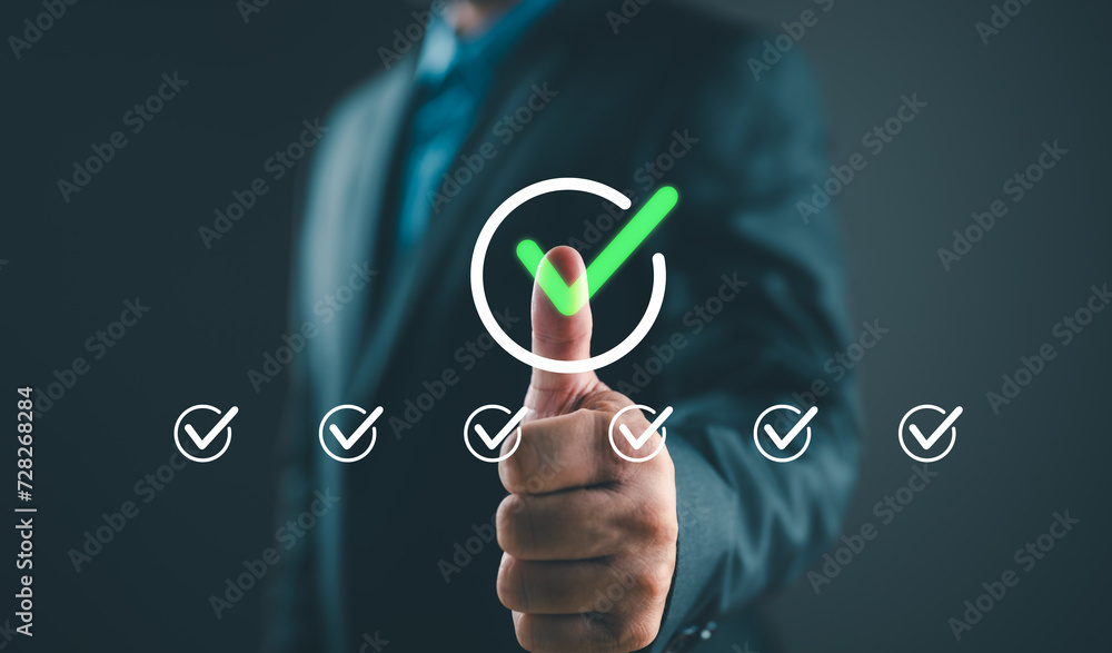 Poster quality management with quality assurance or qa and quality control or qc and improvement. standardi