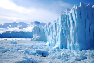 A Majestic Iceberg Stands Tall in the Polar Landscape