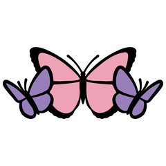 Pink & Purple Butterflies