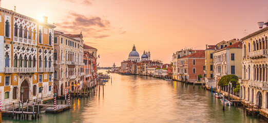 Romantic Venice. Cityscape of  old town and Grand Canal - 728271031