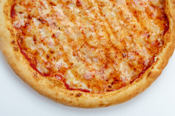 pizza with pineapple and shrimp