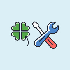 Tools vector wrench icon