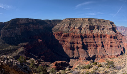 View of Hermit Canyon off the beaten path at Grand Canyon AZ