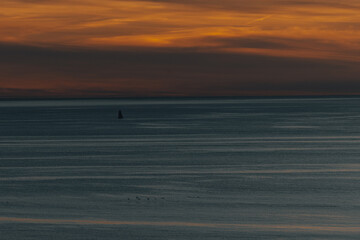 Obraz premium Sunset at Palos Verdes Point