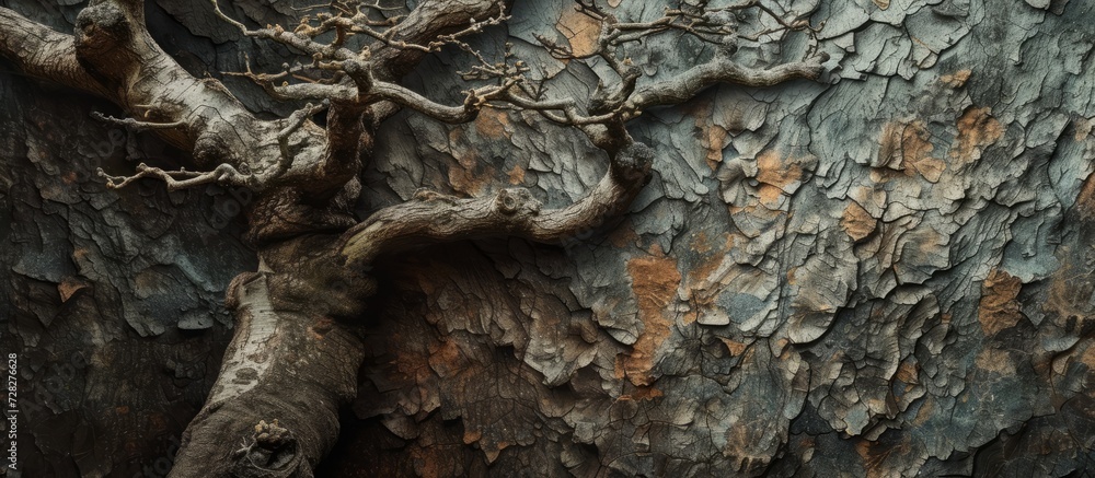 Aufkleber tree texture: a mesmerizing blend of texture and tree in a stunning composition