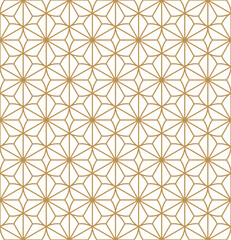 Seamless abstract geometric pattern in Japanese style 